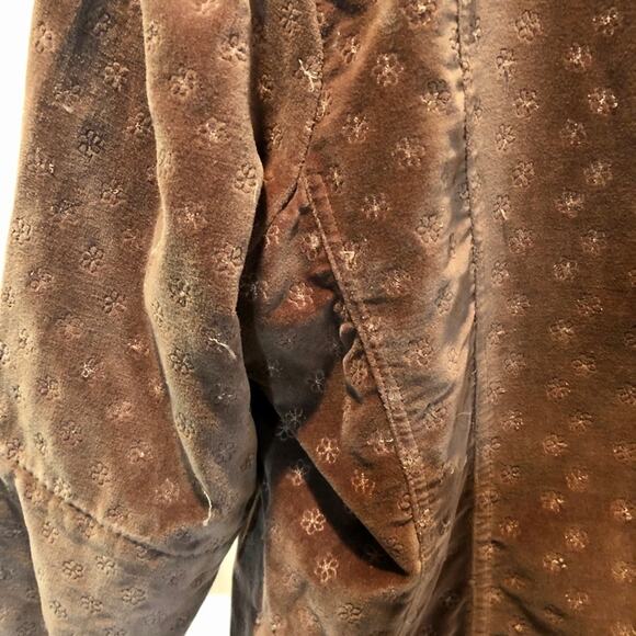 Angie Brown vintage velvet quarter sleeve blazer size Large indie sleaze - Picture 8 of 8